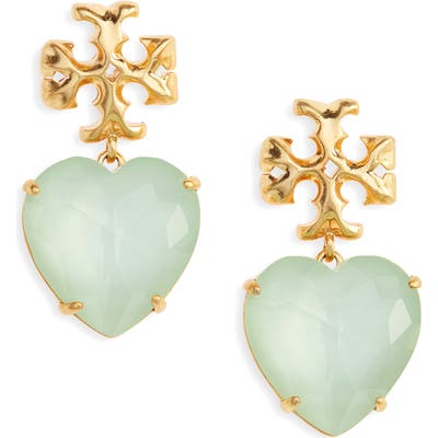 Tory Burch Kira Carved Heart Earrings
