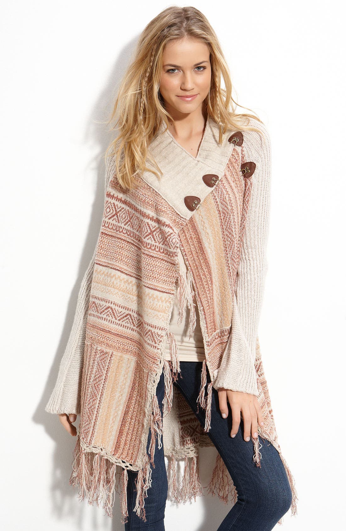 Free People 'Maple Leaf' Wrap Sweater Nordstrom