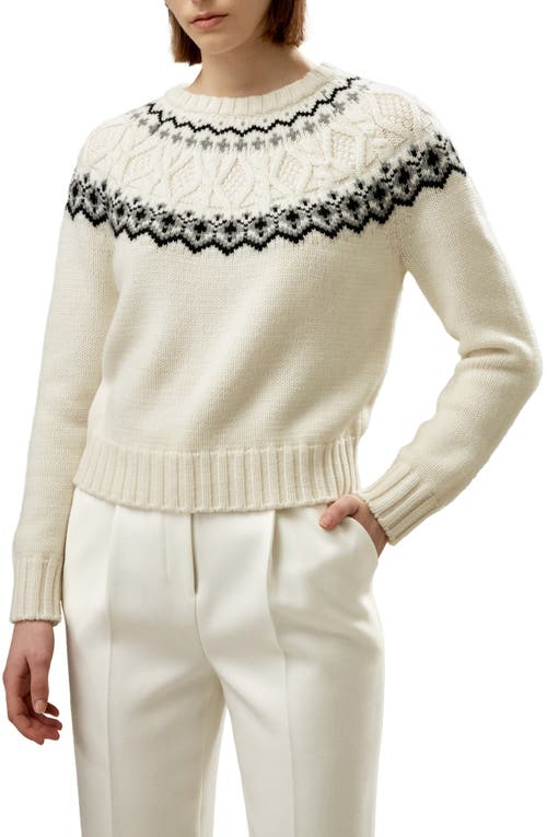 Shop Lilysilk Fair Isle Crewneck Sweater For Women