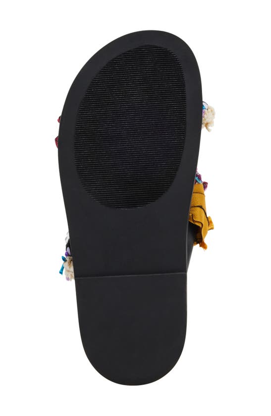 Shop Steve Madden Leisure Embellished Sandal In Black Multi