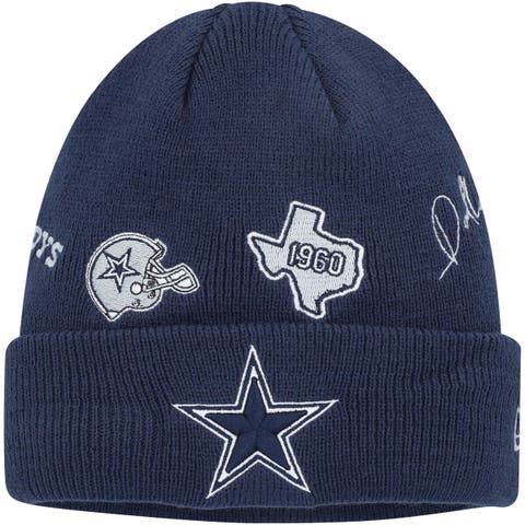 New Era Ivory Dallas Cowboys Football NFL Knitted Pom Beanie Hat