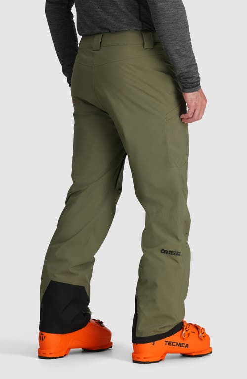 Outdoor Research Snowcrew Recycled Polyester Blend Snow Pants In Ranger Green