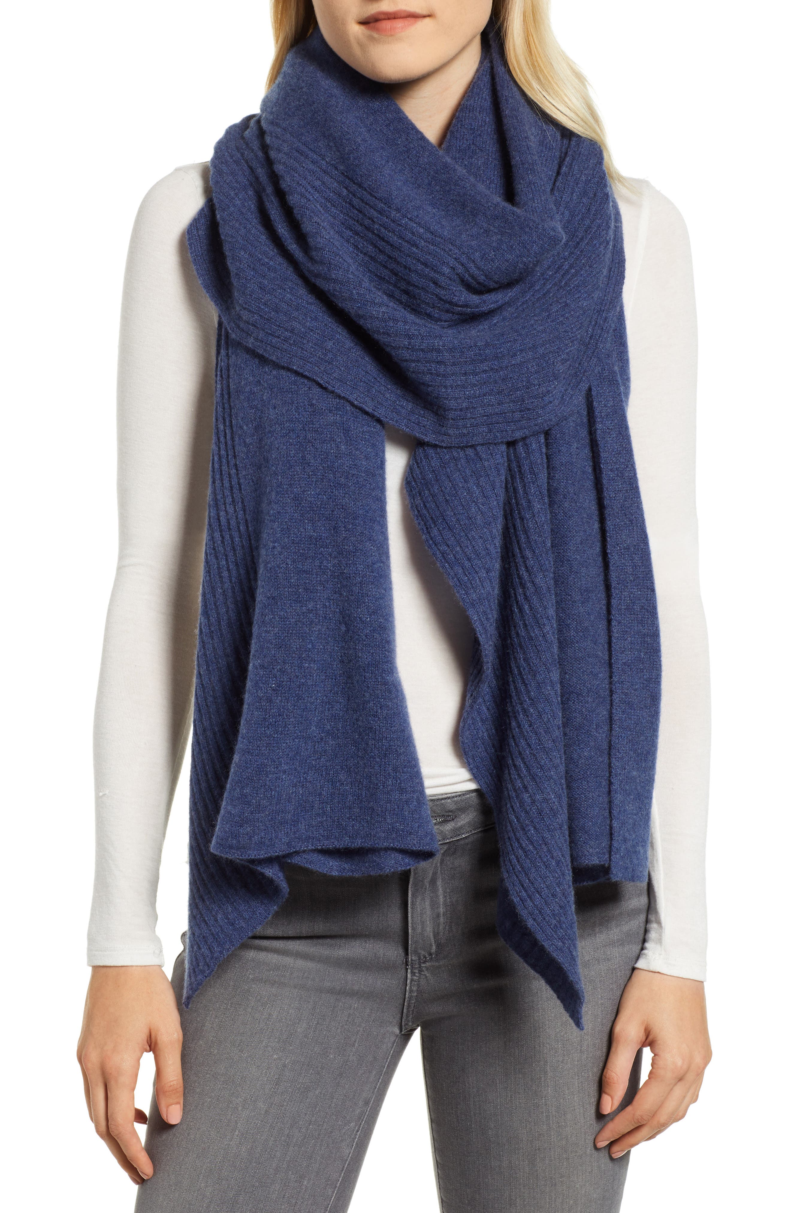 cashmere ruffle wrap