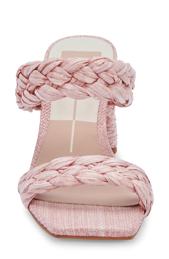 Dolce Vita Paily Raffia Braided Sandal In Pink