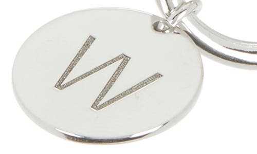 Meshmerise Love Knot Initial Bracelet In White-w