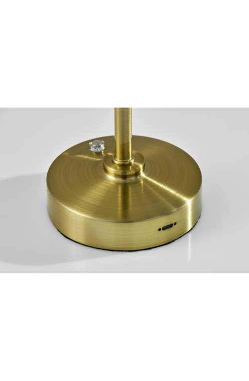 Adesso Lighting Ritchie Led Cordless Lamp In Antique Brass