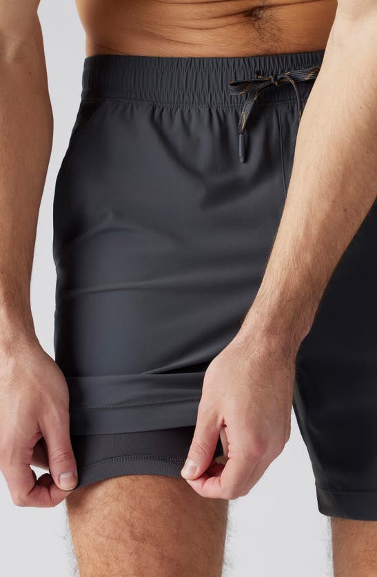 Shop Rhone Pursuit 7-inch Lined Training Shorts In Asphalt