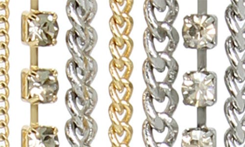 Shop Allsaints Fringe Drop Earrings In Gold/rhodium