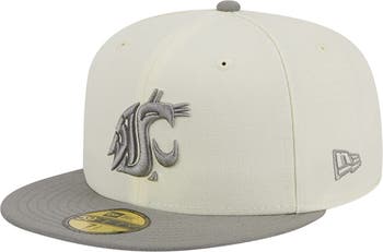 Men's New Era Stone/Black Washington Nationals Chrome 59FIFTY Fitted Hat