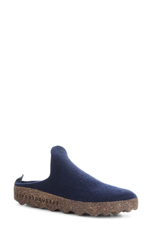 Shop Asportuguesas By Fly London Fly London Come Sneaker Mule In Navy Tweed/felt