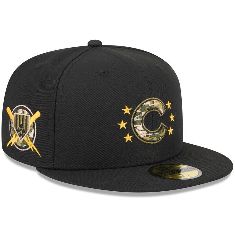 Shop New Era Black Chicago Cubs 2024 Armed Forces Day On-field 59fifty Fitted Hat