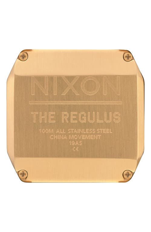 Shop Nixon Regulus Digital Bracelet Watch, 46mm In Gold/black/gold