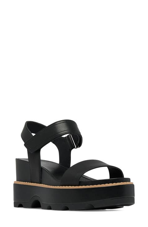 Black wedges hot sale nordstrom