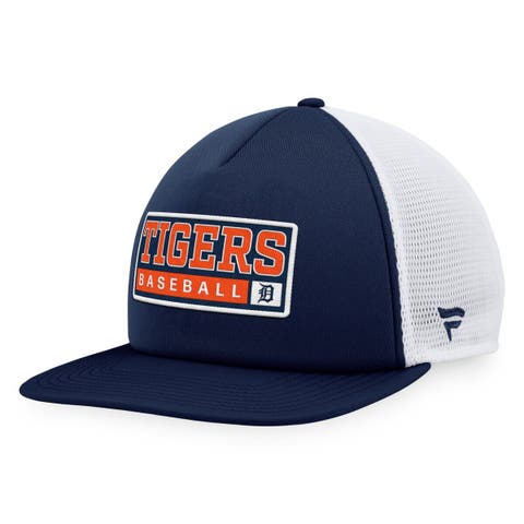 Men's Fanatics Branded Navy/Orange Detroit Tigers Two-Tone Patch Trucker Adjustable Hat