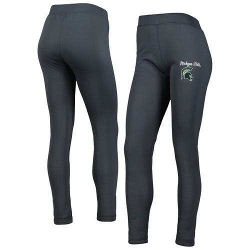 Women's Concepts Sport Charcoal Michigan State Spartans Upbeat Sherpa Leggings
