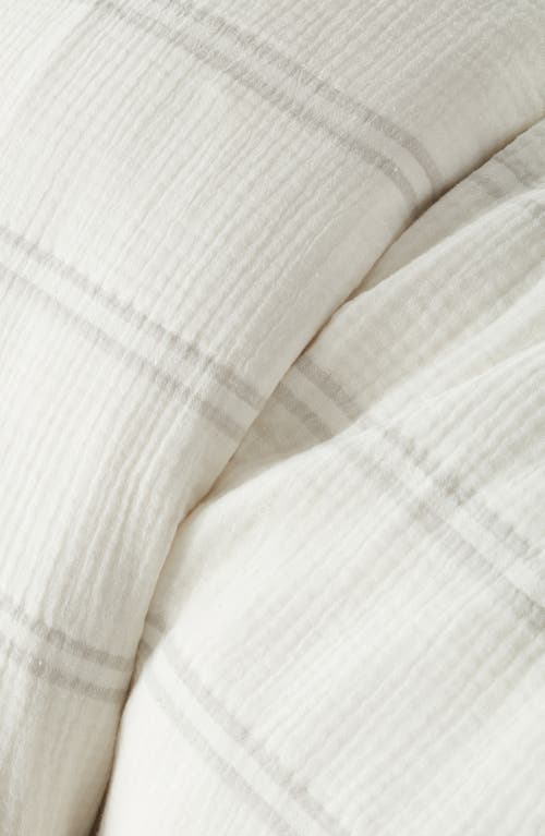 NORDSTROM NORDSTROM STRIPE COTTON GAUZE DUVET COVER & SHAMS SET 