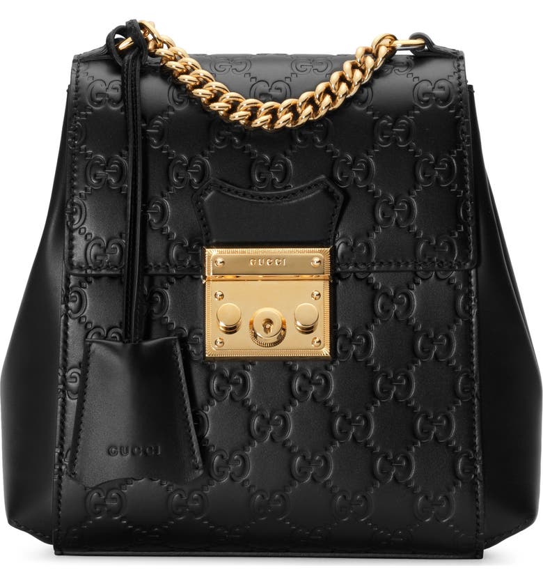 Gucci GG Supreme Leather Padlock Backpack | Nordstrom