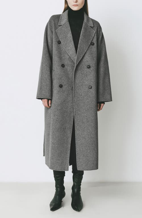 Shop Rue Sophie Martine Wool Blend Coat In Grey