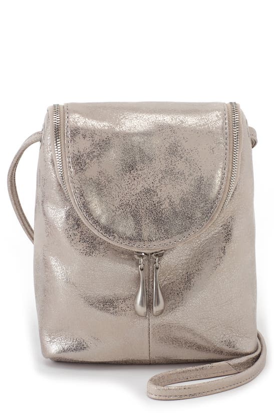 Hobo Fern Saddle Bag In Distressed Platinum