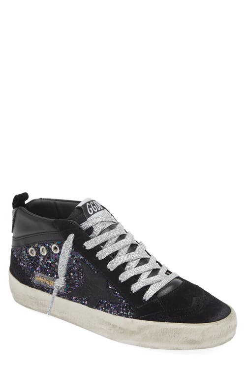 Shop Golden Goose Mid Star Sneaker In Black/blue