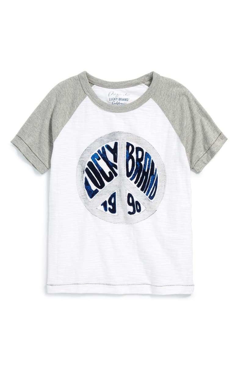 Lucky Brand 'Peace' Raglan T-Shirt (Big Boys) | Nordstrom