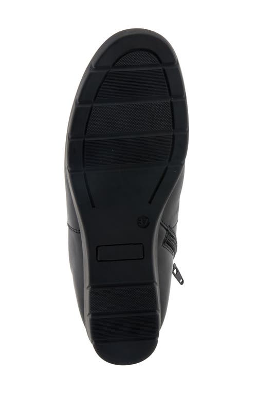 Spring Step Apso Platform Wedge Bootie In Black