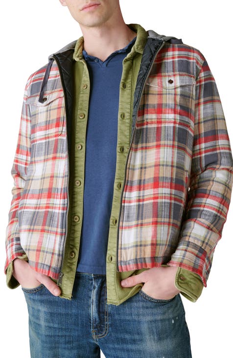  Lucky Brand Men's Utility Cloud Soft Long Sleeve Flannel, Blue  Plaid : Clothing, Shoes & Jewelry