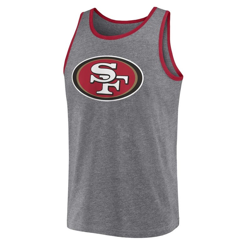 Fanatics Branded Heather Gray San Francisco 49ers Primary Tank Top