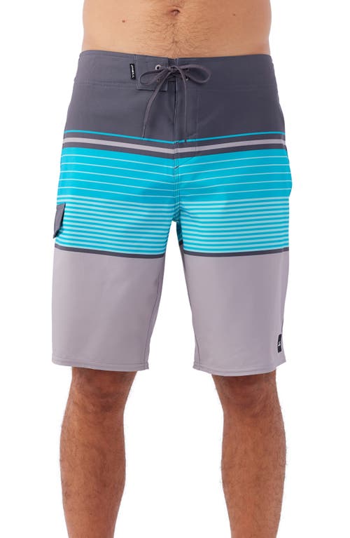 O'Neill Lennox Stripe Board Shorts in Graphite