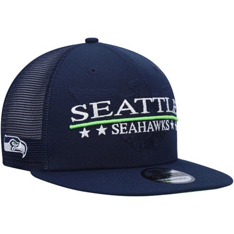 New Era 9FIFTY Seattle Seahawks Basic Snapback Hat Majestic Blue