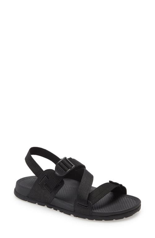 Chaco Lowdown Sport Sandal in Black Fabric