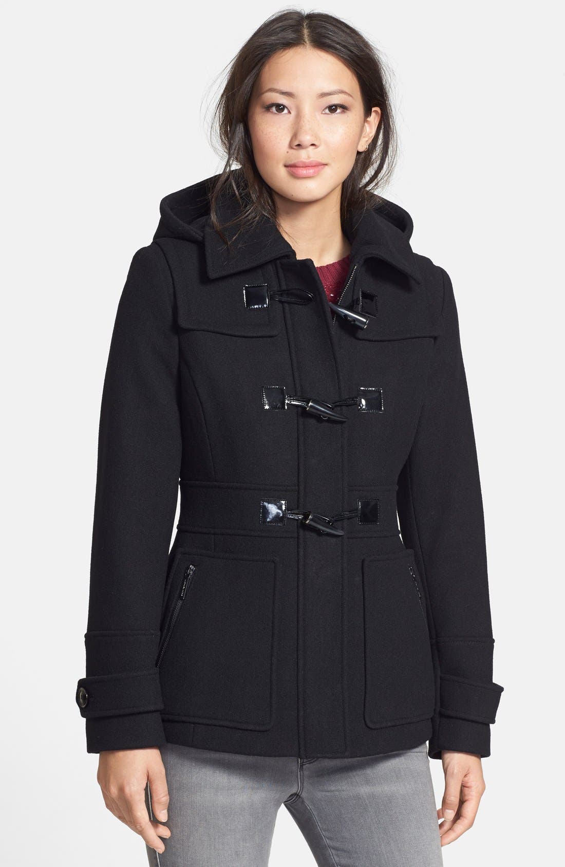 MICHAEL Michael Kors Wool Blend Duffle Coat Nordstrom
