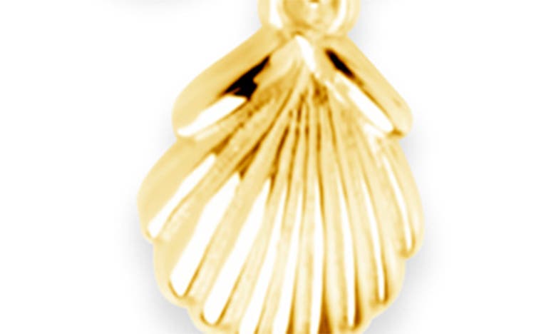 Shop Sterling Forever Marjorie Seashell Pendant Pearl Necklace In Gold