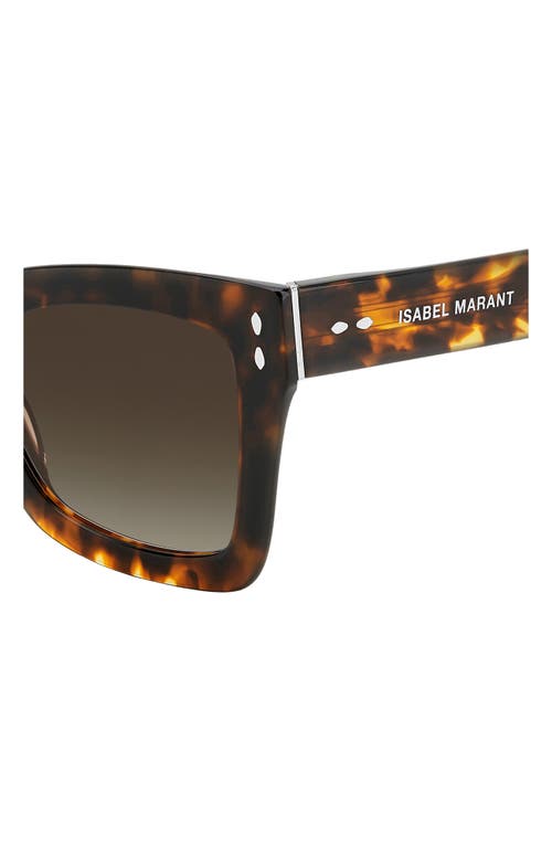 ISABEL MARANT ISABEL MARANT 52MM FLARED RECTANGULAR SUNGLASSES 