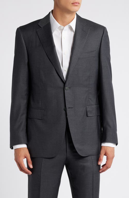 CANALI CANALI SOLID WOOL SUIT