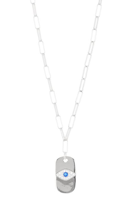 Meshmerise 18K Over Silver 0.25 Ct. Tw. Diamond Padlock Necklace