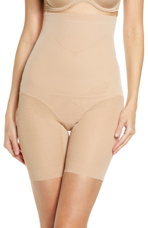Silk High Waist Crossover Body Shaping Panties, Tummy Control Panty  Hi-Waist Short Tummy Control Shapewear for Women (Beige,XL)