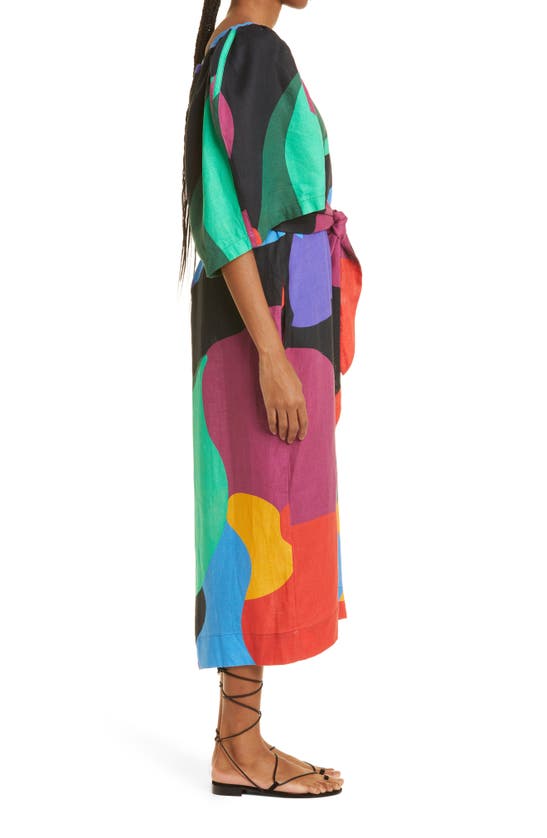 MARA HOFFMAN SARA PRINT HEMP DRESS