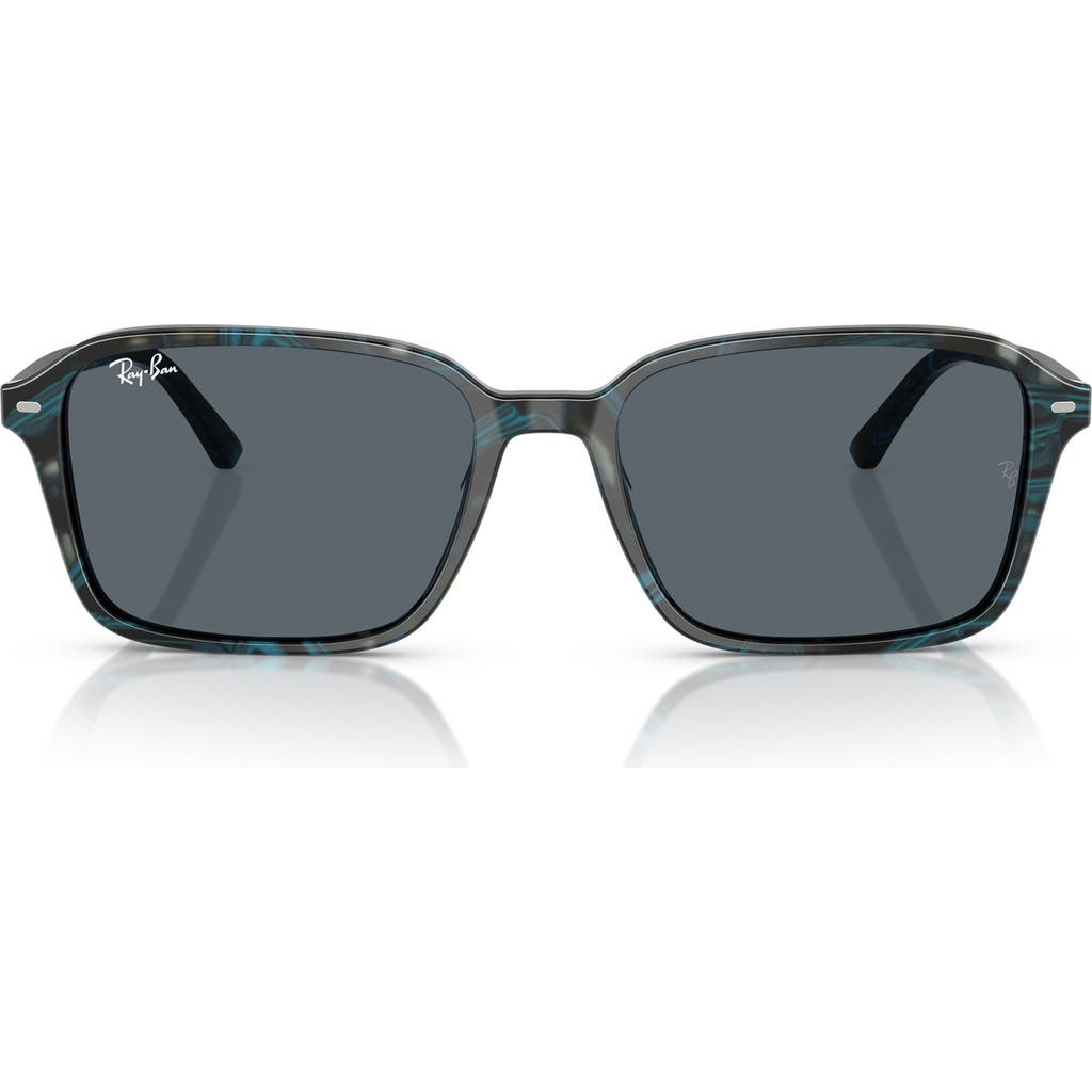 Ray Ban Ray-ban 56mm Square Sunglasses In Blue