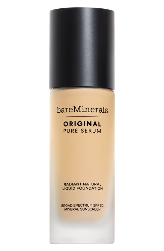 Shop Bareminerals Original Pure Serum Liquid Skin Care Foundation Mineral Spf 20 In Fair Warm 1.5