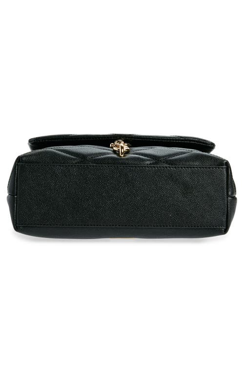 Shop Rebecca Minkoff Edie Quilted Leather Convertible Shoulder Bag In Black