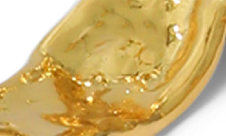 Shop Alexis Bittar Brut Textured Hoop Earrings In Gold