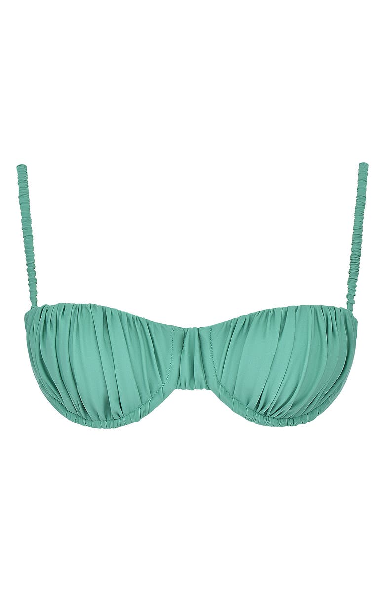 HOUSE OF CB Cassis Ruched Bikini Top, Alternate, color, 
