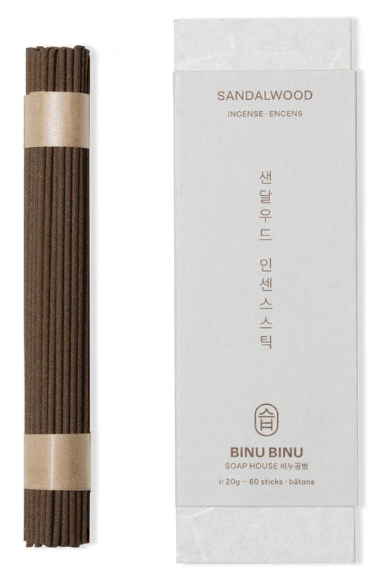 Shop Binu Binu 60-pack Sandalwood Incense In Brown