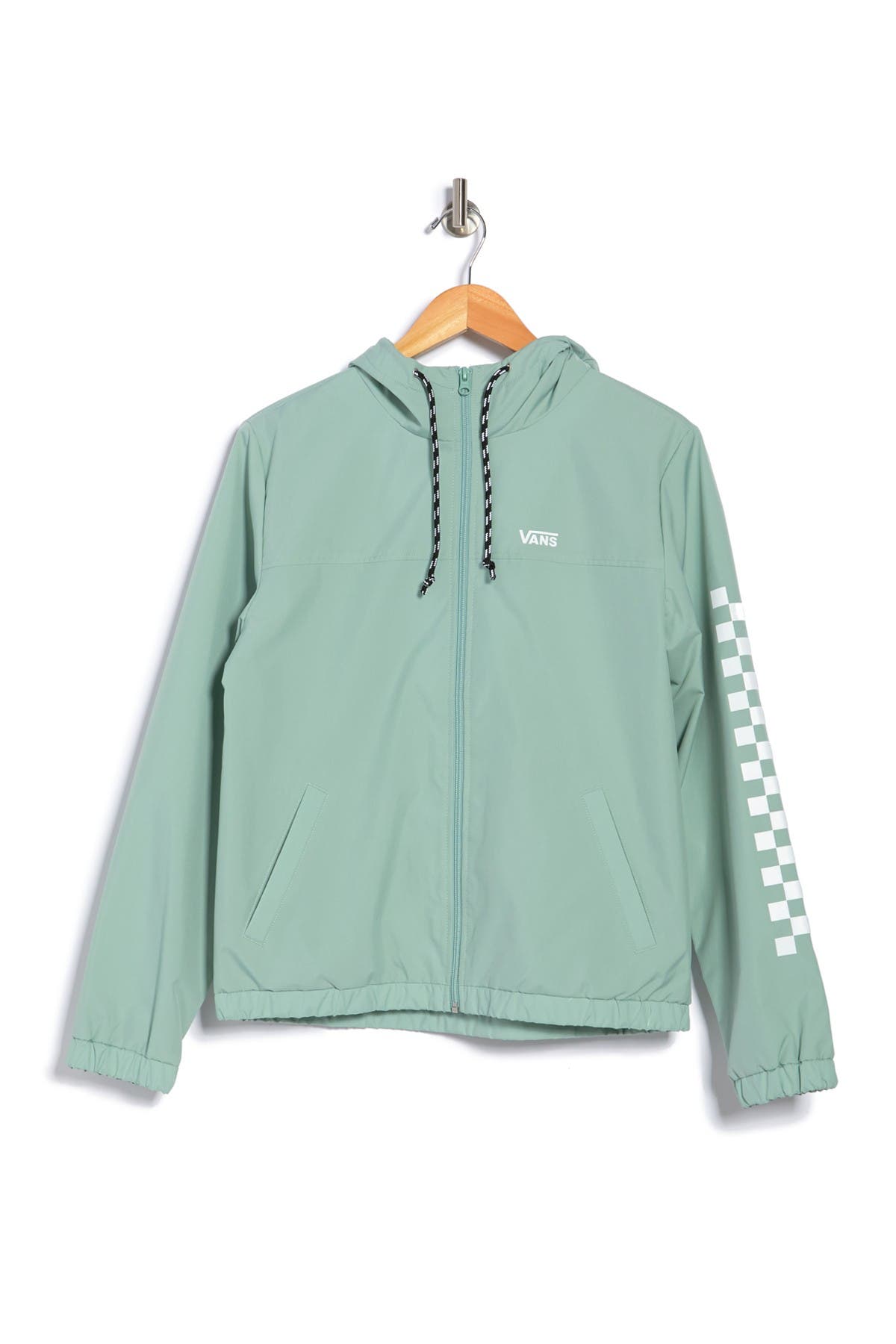 vans windbreaker green