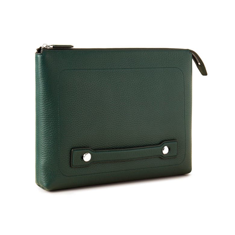 Shop Mulberry City Leather Laptop Holder In  Green