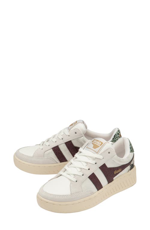 Shop Gola Super Slam Blaze Sneaker In White/plum/sage