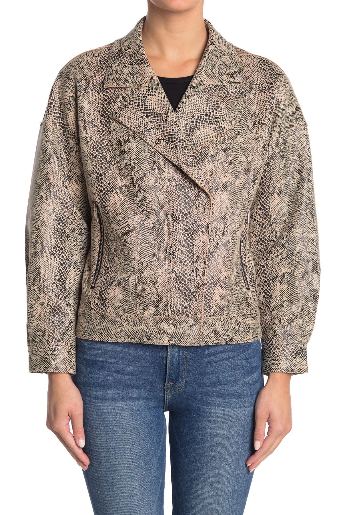 snake print jackets