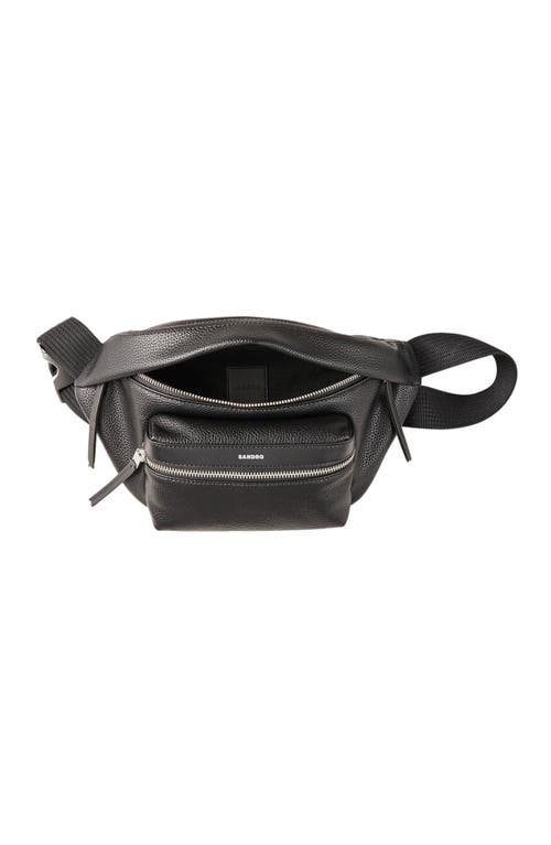 Sandro Crossbody Belt Bag In Black