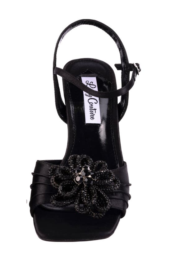 Shop Lady Couture Lilly Flare Heel Sandal In Black